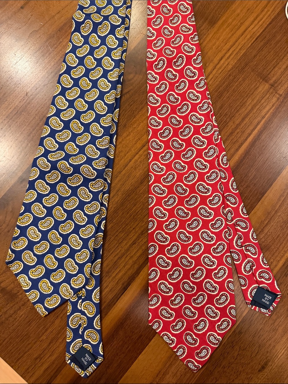Polo by Ralph Lauren Navy & Red Paisley Silk Neckties